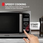 TOSHIBA Compact Microwave Oven with 6 Auto Menus