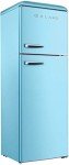 Galanz Retro Blue Dual Door Refrigerator, 12 Cu Ft