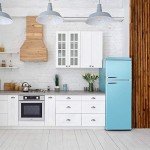 Galanz Retro Blue Dual Door Refrigerator, 12 Cu Ft