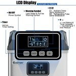 COSTWAY Stainless Steel Countertop Ice Maker – 48LBS/24H