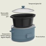 Bella 6.0 Qt Programmable Slow Cooker with Ceramic Coating
