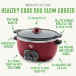 GreenLife 6QT Programmable Slow Cooker with Ceramic Bowl