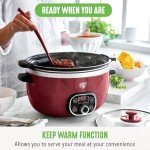 GreenLife 6QT Programmable Slow Cooker with Ceramic Bowl