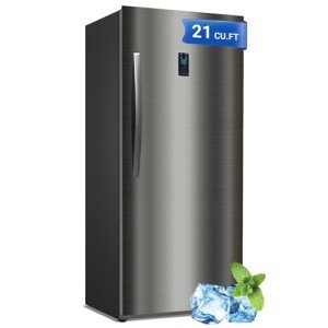 21 cu.ft Stainless Steel Upright Freezer with LED Display