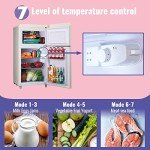 DEMUELLER 3.5 Cu.Ft Mini Dual Door Refrigerator