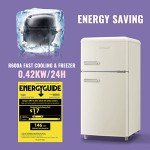 DEMUELLER 3.5 Cu.Ft Mini Dual Door Refrigerator