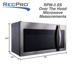 RecPro 30" Stainless Steel RV Convection Microwave