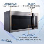 RecPro 30" Stainless Steel RV Convection Microwave