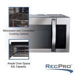 RecPro 30" Stainless Steel RV Convection Microwave