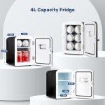 HealSmart 4L Mini Fridge - Portable Cooler & Warmer