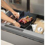 Smart 4-Door French Door Refrigerator in Platinum Glass
