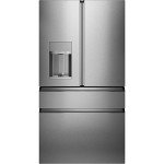 Smart 4-Door French Door Refrigerator in Platinum Glass