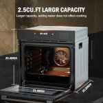 24" Electric Single Wall Oven with Air Fryer