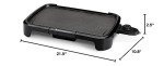 Toastmaster 10"x16" Black Electric Griddle