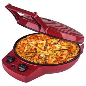 Courant 12" Red Pizza Maker with Timer