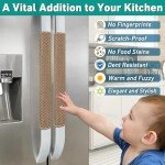 Set of 4 Non-Slip Refrigerator Handle Covers