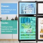 Fox Shack 3.2 Cu Ft Compact Refrigerator with Freezer