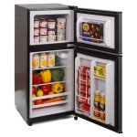 BODIOO 2.8 Cu.Ft. Refrigerator with Freezer, Dark Gray