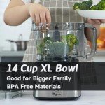 Magiccos 14-Cup Food Processor with 13 Speeds
