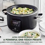 GreenPan 4QT Electric Ceramic Slow Cooker, 6-in-1