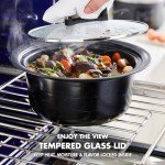 GreenPan 4QT Electric Ceramic Slow Cooker, 6-in-1