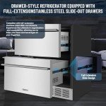 24-Inch Outdoor Drawer Refrigerator for 154 Cans