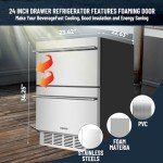 24-Inch Outdoor Drawer Refrigerator for 154 Cans
