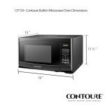 CONTOURE RV Built-In Microwave Oven - 900W Power