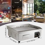 VEVOR 22" Commercial Electric Flat Top Griddle
