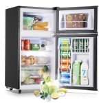 WANAI 3.5 Cu Ft Double Door Mini Fridge