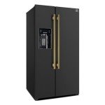 Salerno 36" Black Side by Side Refrigerator