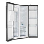 Salerno 36" Black Side by Side Refrigerator