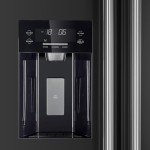 Salerno 36" Black Side by Side Refrigerator