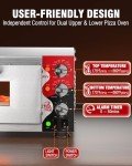 PYY 16-Inch Electric Pizza Oven with Timer