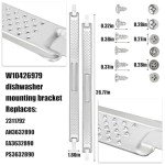 24" Dishwasher Mounting Bracket Kit for Countertops