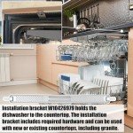 24" Dishwasher Mounting Bracket Kit for Countertops