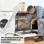 24" Dishwasher Mounting Bracket Kit for Countertops