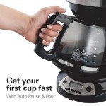 Hamilton Beach 12-Cup Programmable Coffee Maker, Black