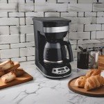 Hamilton Beach 12-Cup Programmable Coffee Maker, Black