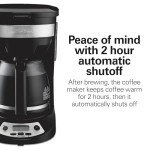 Hamilton Beach 12-Cup Programmable Coffee Maker, Black