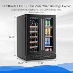 24-Inch Dual Zone Wine and Beverage Cooler