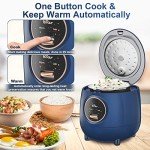 Bear Mini Rice Cooker 2 Cups, Portable, Non-Stick