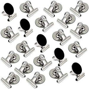 20 Pack Heavy-Duty Fridge Magnets and Clips