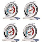 4 Pack Large Dial Refrigerator Freezer Thermometers