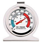 4 Pack Large Dial Refrigerator Freezer Thermometers