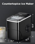 Totnz Portable Ice Maker: 26lbs Daily Output