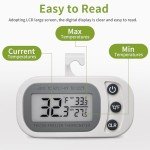 Fahzon Waterproof Digital Fridge Thermometer - 2 Pack
