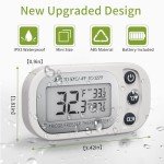 Fahzon Waterproof Digital Fridge Thermometer - 2 Pack