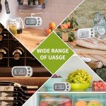 Fahzon Waterproof Digital Fridge Thermometer - 2 Pack