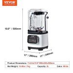 VEVOR Professional 68 oz Blender with Shield